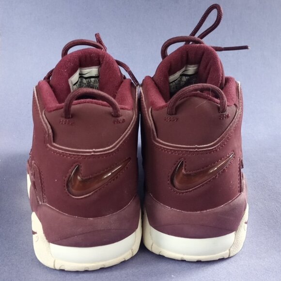 Nike Air More Uptempo Burgundy Athletic Shoes "Night Maroon" - Picture 8 of 13